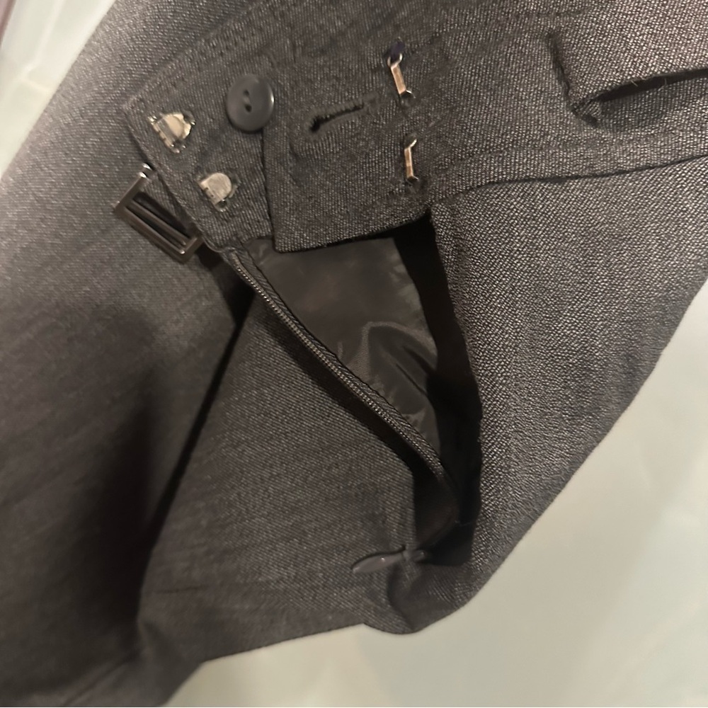 TALBOTS Size 8 Gray Wool and Lycra Stretch Dress Pants - Picture 5 of 7